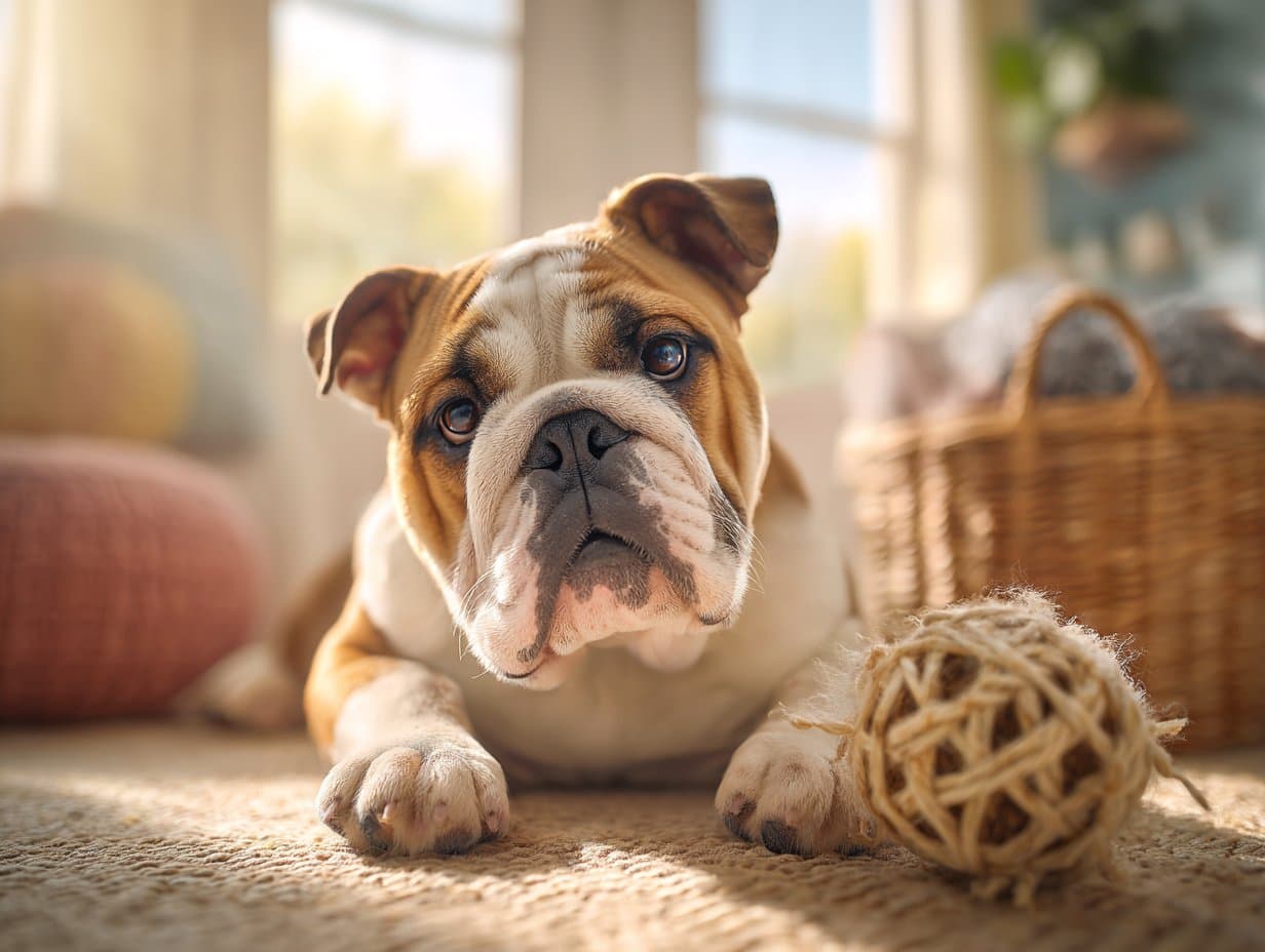 Bulldog spelend